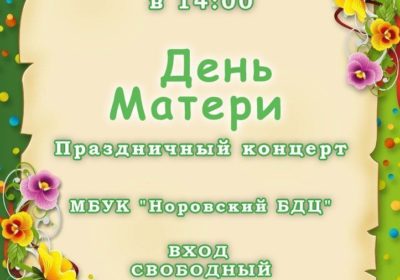 Праздничный концерт, посвященный Дню матери.