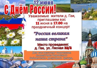 «Празднование Дня России в деревне Гаи»